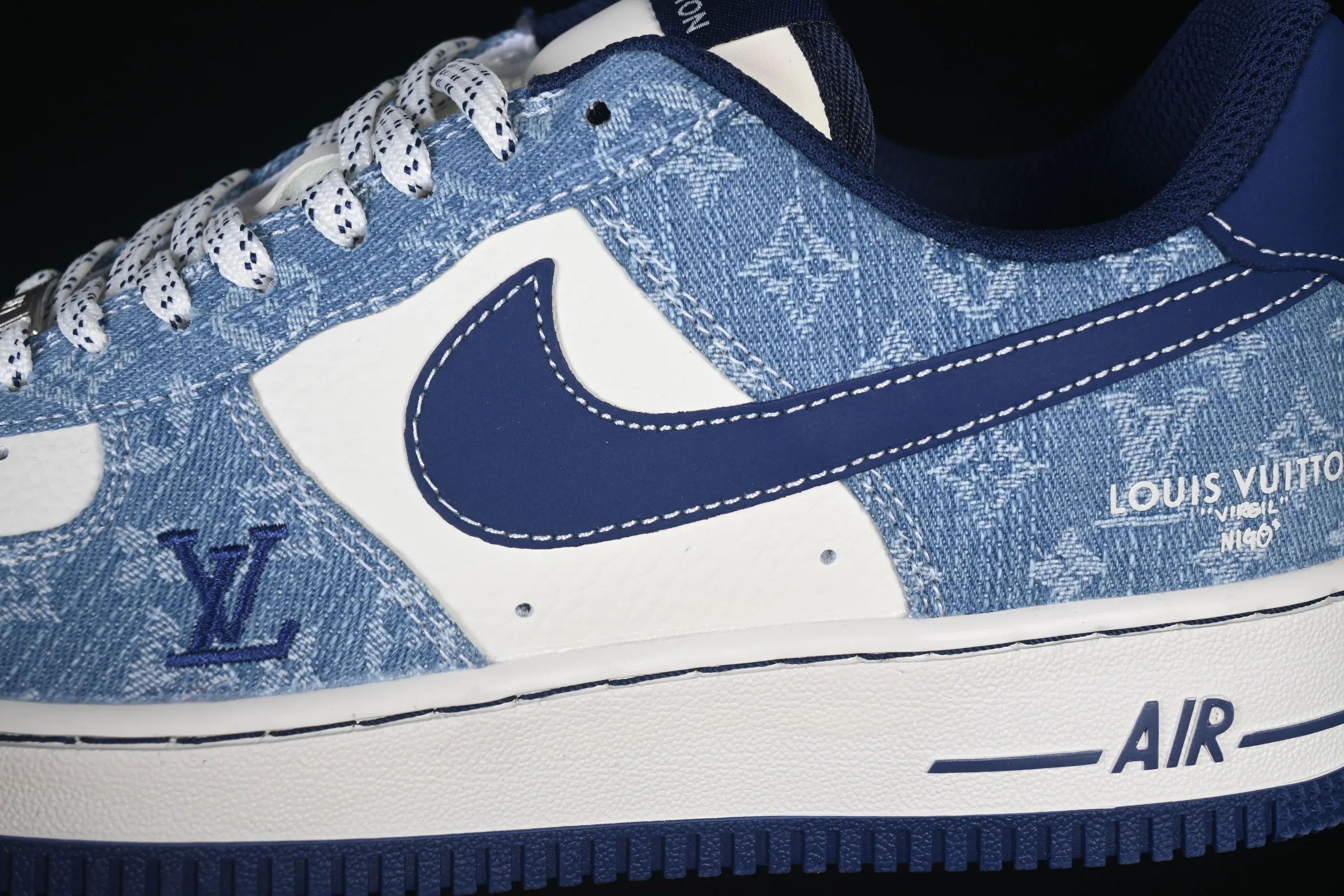 All categories Nk Air Force 1 Air Force series Nk Air Force 1 Low Air Force low top Nike Air Force 1'07 Low joint classic blue jeans Air Force 1 low top casual sneakers NH0601-578